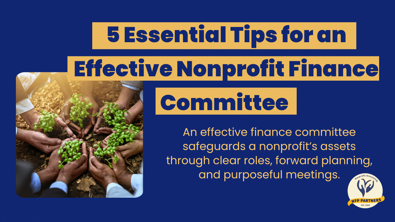 Nonprofit finance committee tips